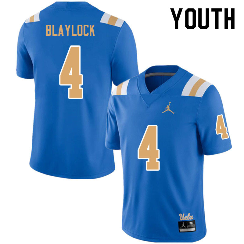 Jordan Brand Youth #4 Stephan Blaylock UCLA Bruins College Football Jerseys Sale-Blue